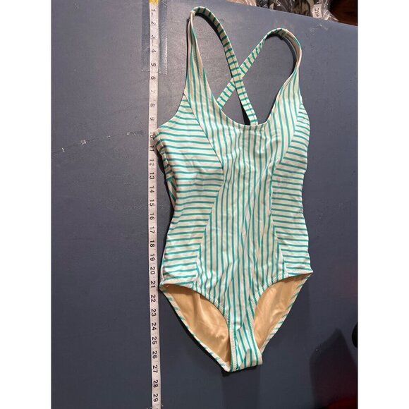 Cabana Life X Talbots Womens Striped One-Piece Swimsuit S Vacation Beach Resort - Picture 3 of 9